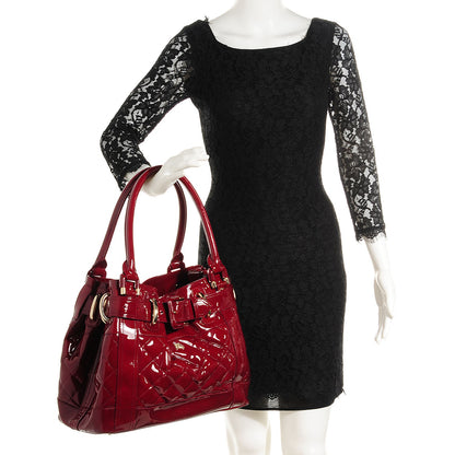Burberry Patent Quilted Beaton Red 2 of 8