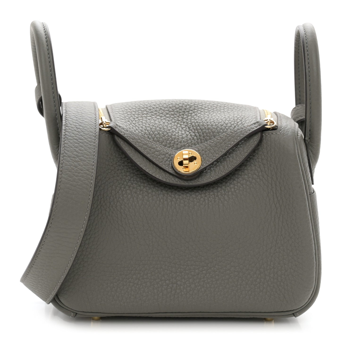 Taurillon Clemence Mini Lindy 20 Gris Meyer