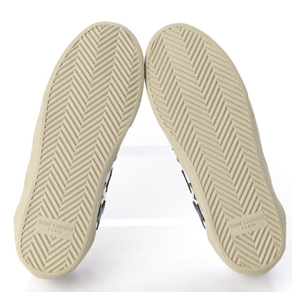 Saint Laurent Calfskin Star Court Sneakers 36 White Black 6 of 11