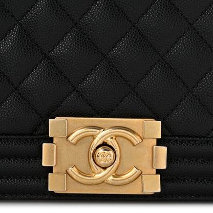 Chanel Caviar Quilted New Medium Boy Flap Black 12 of 13