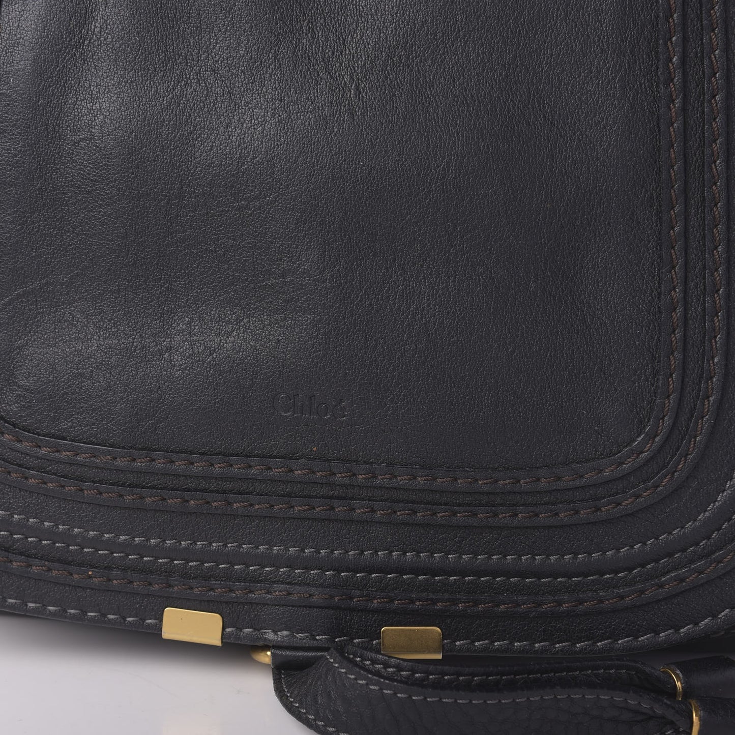 Calfskin Medium Marcie Satchel Black