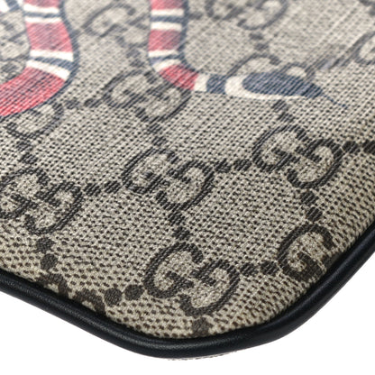 Gucci GG Supreme Monogram Kingsnake Zip Pouch Black 10 of 11