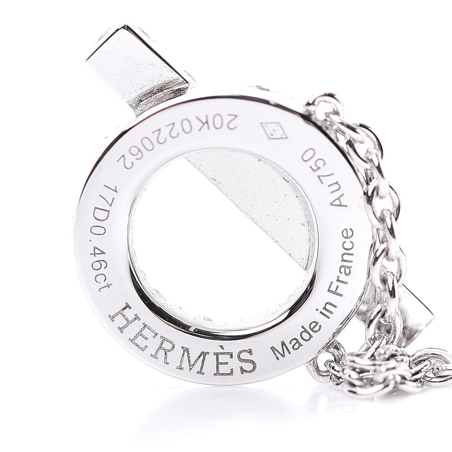 18K White Gold Diamond Finesse Pendant Necklace