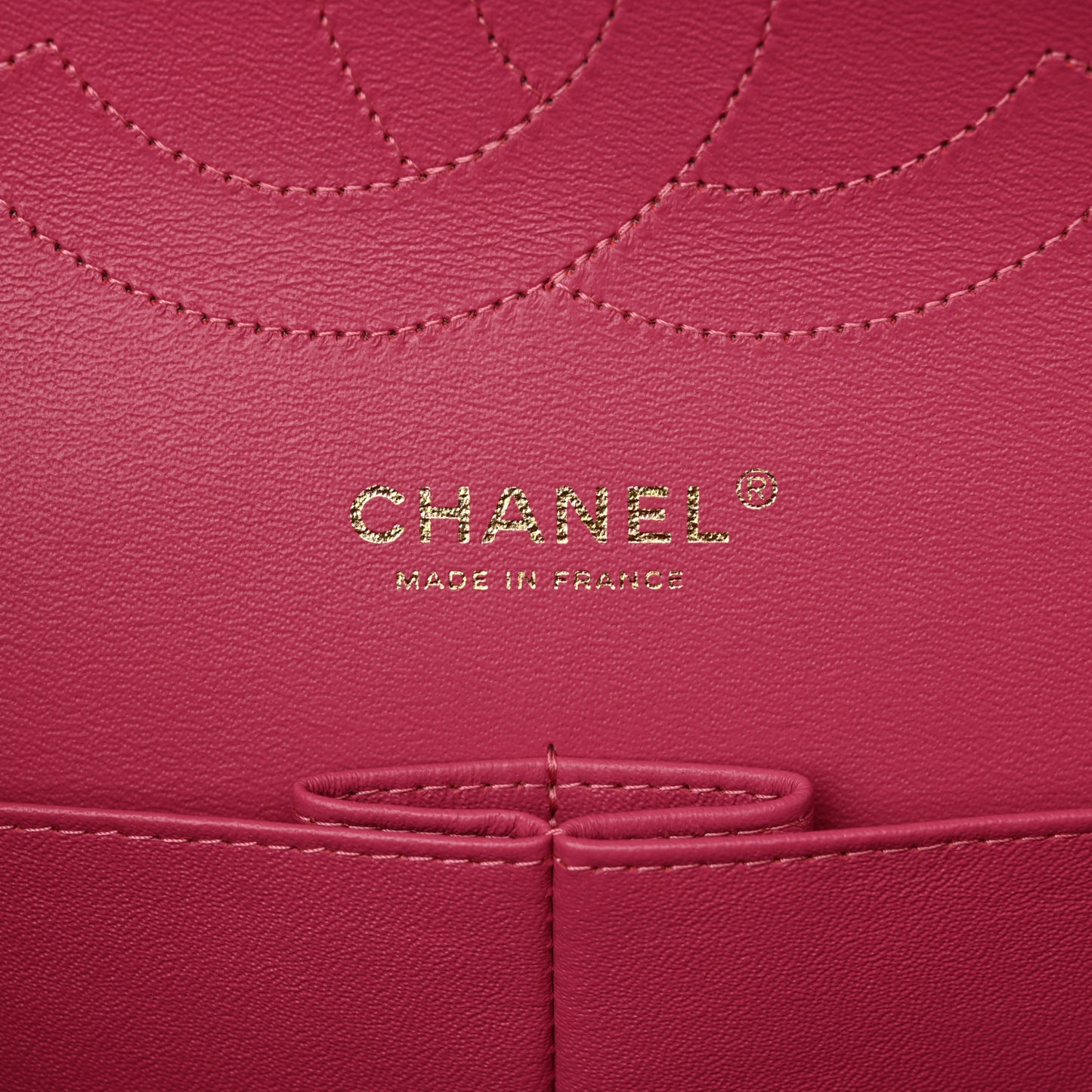Lambskin Quilted Jumbo Double Flap Pink