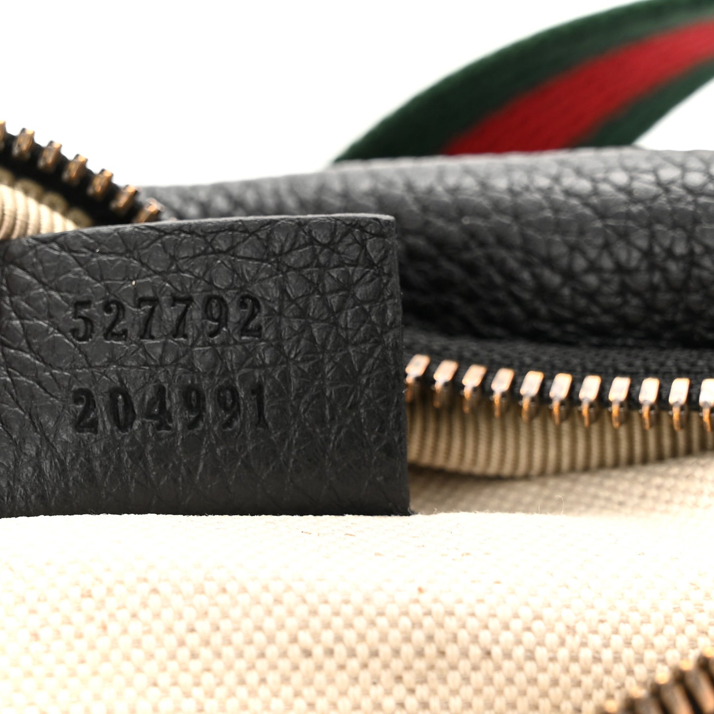 Grained Calfskin Small Logo Belt Bag Black