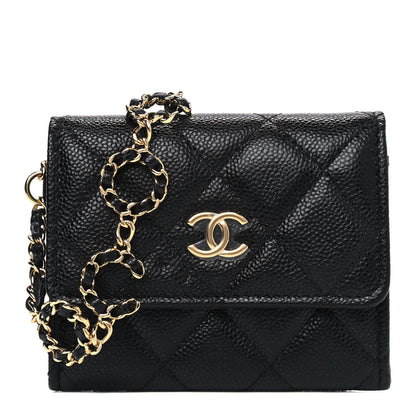 Chanel Caviar Quilted Miss Coco Clutch With Chain Black 1 of 4