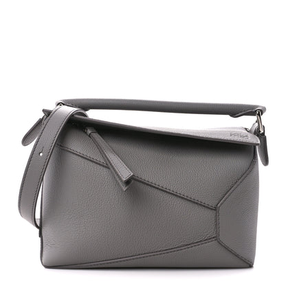 Loewe Soft Grained Calfskin Small Puzzle Edge Bag Pearl Grey 1 of 10