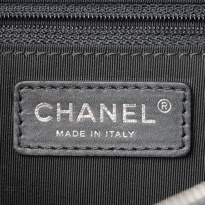Chanel Grained Calfskin Quilted Medium Casual Rock Flap Black 6 of 8