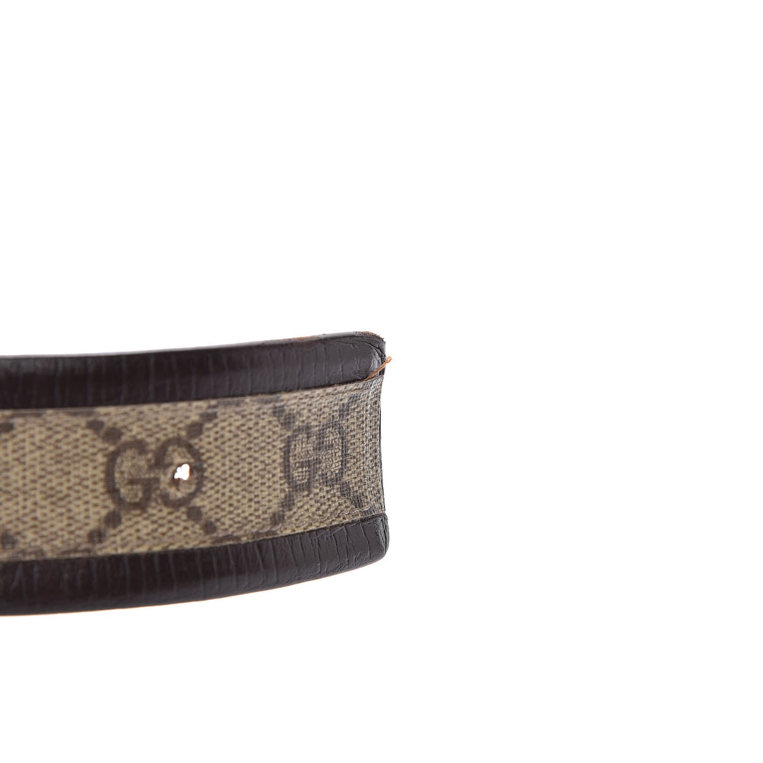 Gucci GG Supreme Monogram Niagara Lux Calfskin Interlocking G 40mm Belt 95 38 Beige Ebony Cocoa 17 of 20