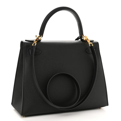Hermes Epsom Kelly Sellier 28 Black 3 of 12