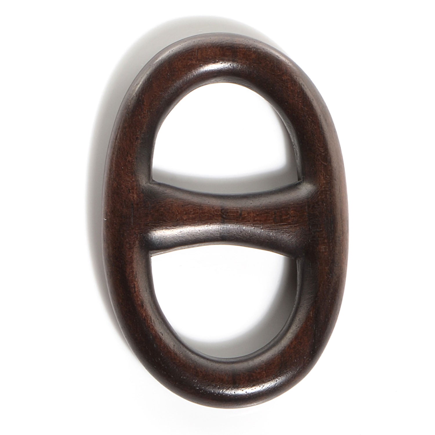 Hermes Wood Chaine D'Ancre Scarf Ring Brown 3 of 5