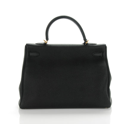 Hermes Togo Kelly Retourne 35 Black 4 of 23