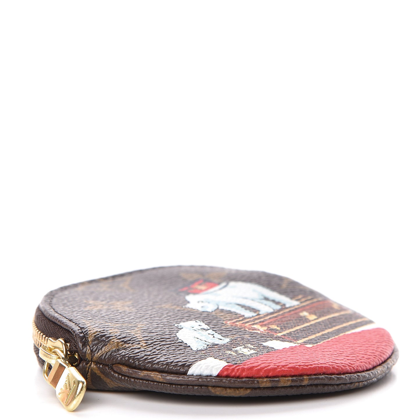 Monogram 2017 Christmas Animation Round Coin Purse