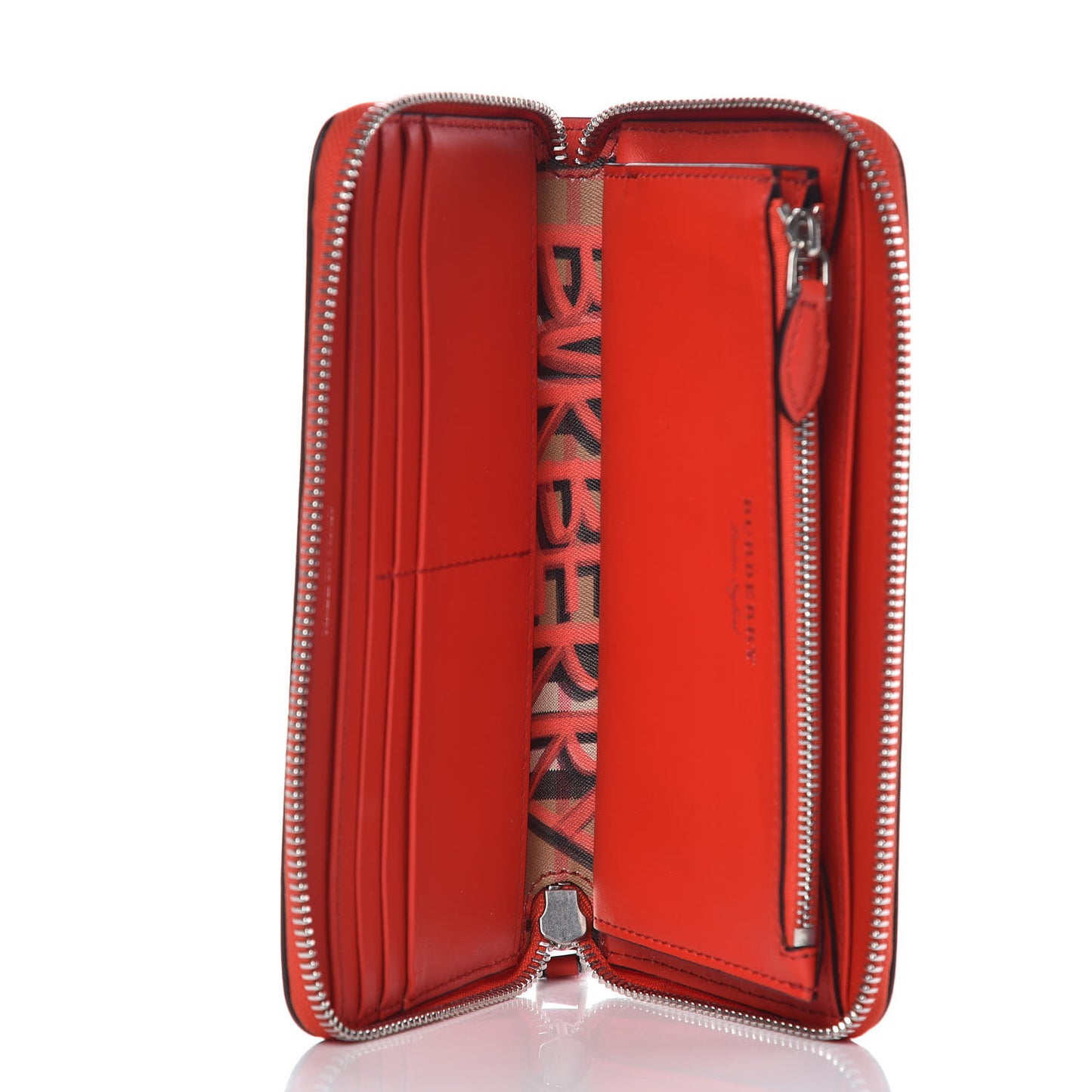 Haymarket Check Graffiti Print Zip Around Wallet Red