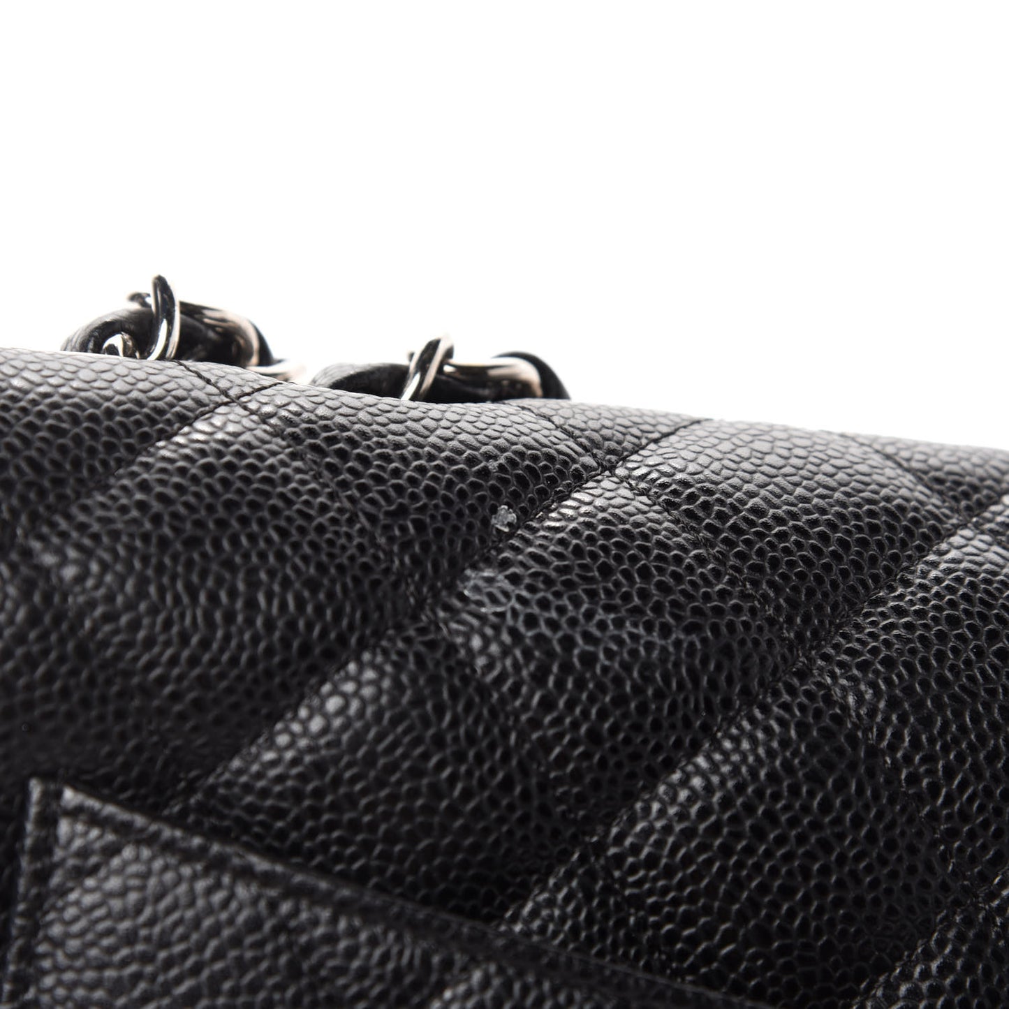 Caviar Quilted Jumbo Single Flap Black