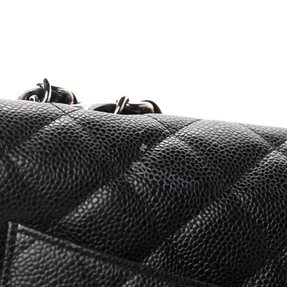 Chanel Caviar Quilted Jumbo Single Flap Black 11 of 17