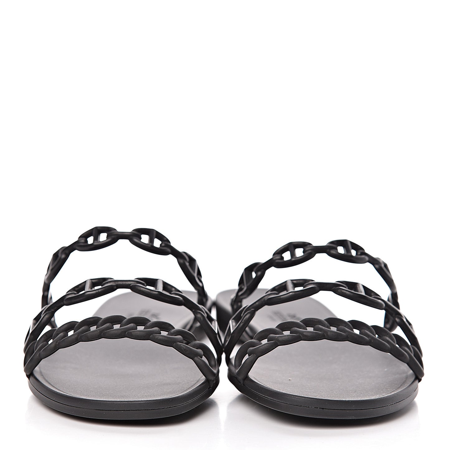 Rubber Chaine d'Ancre Rivage Sandals 36 Black