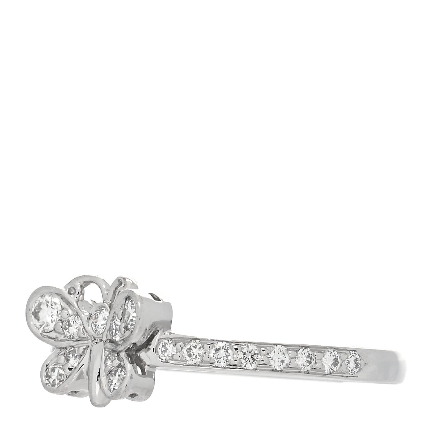 Platinum Diamond Enchant Butterfly Ring 50 5.5