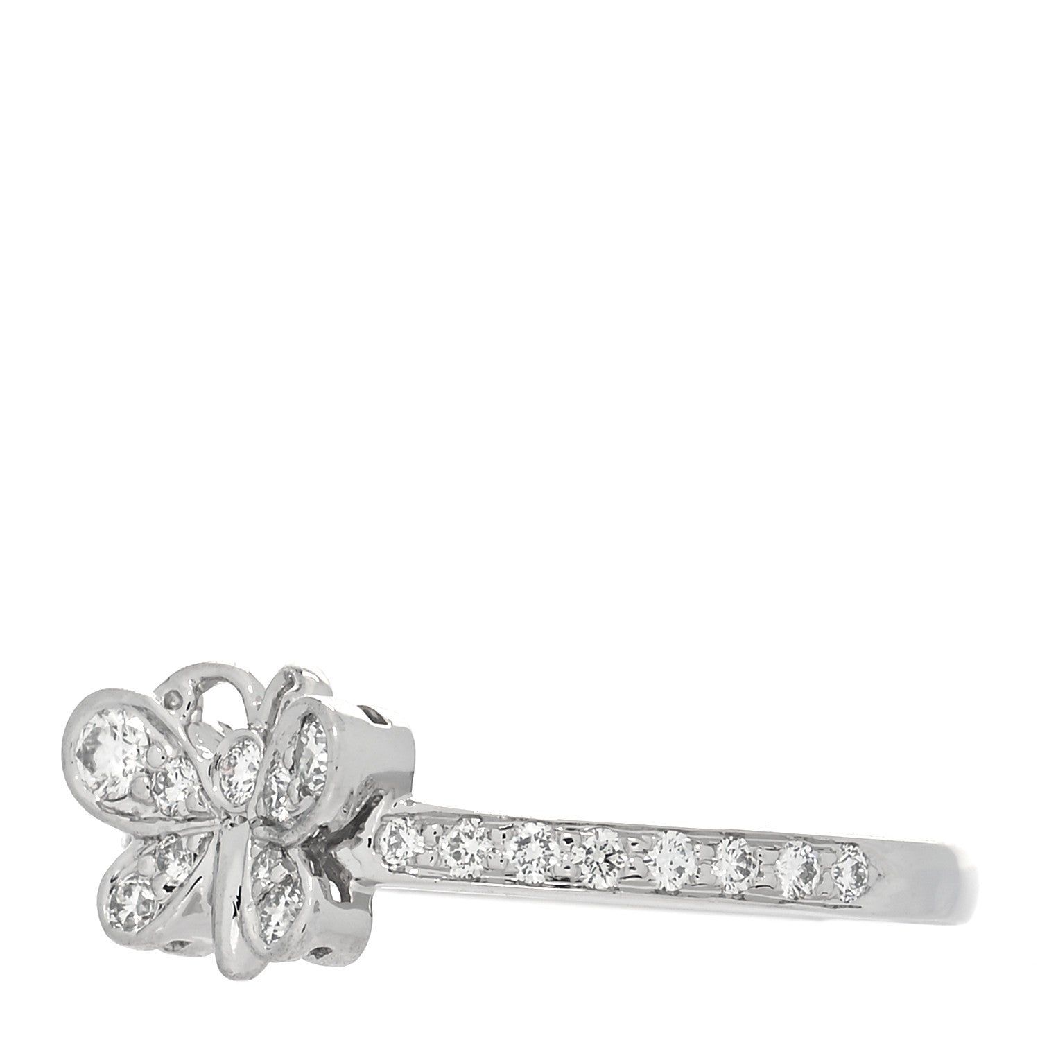 Tiffany Platinum Diamond Enchant Butterfly Ring 50 5.5 4 of 7