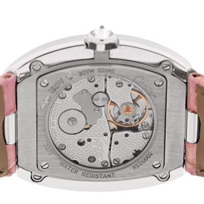 Cartier 18K White Gold Alligator Diamond Bezel 33mm Baignoire Manual Winding Watch Pink 4 of 4