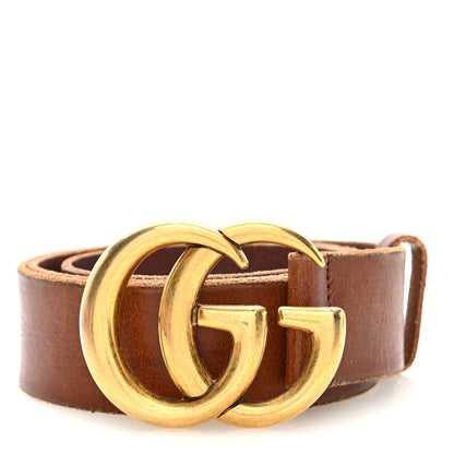 Gucci Faded Calfskin Double G 40mm Belt 90 36 Cuir 1 of 5