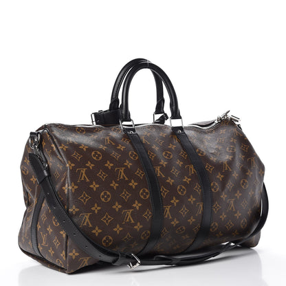 Louis Vuitton Monogram Macassar Keepall Bandouliere 45 3 of 8
