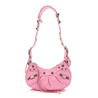 Balenciaga Agneau Arena Le Cagole Shoulder Bag XS Candy Pink 1 of 15