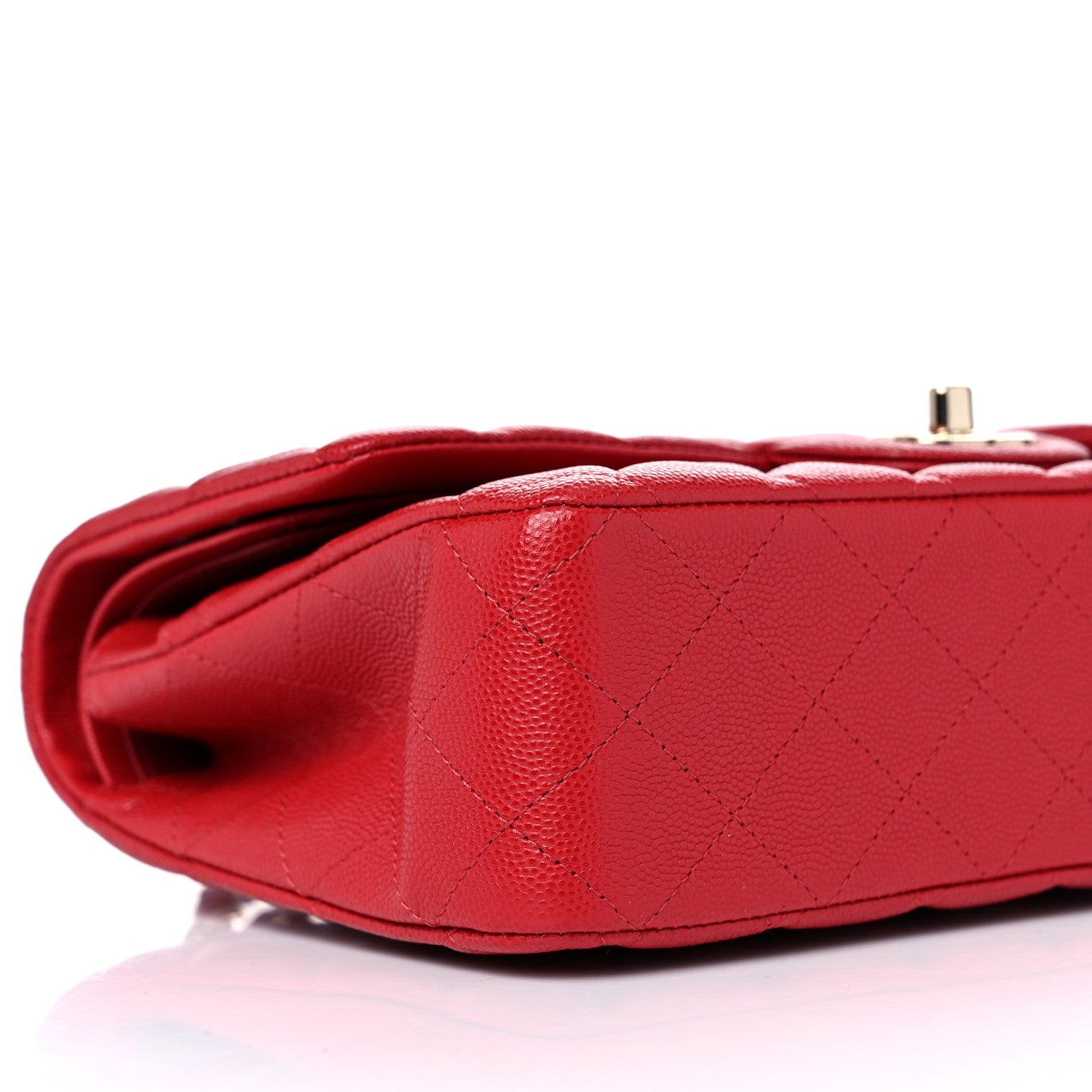 Chanel Caviar Quilted Medium Double Flap Red 8 of 12