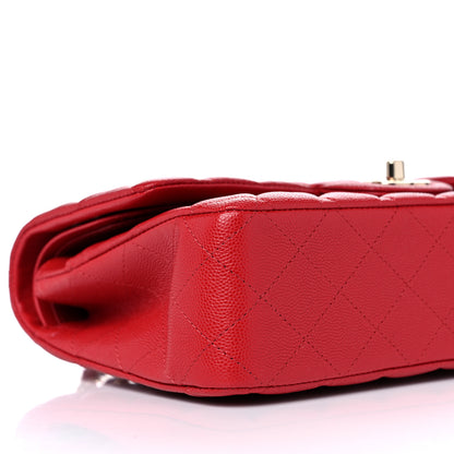 Chanel Caviar Quilted Medium Double Flap Red 8 of 12