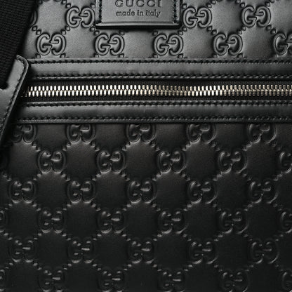 Gucci Guccissima Signature Small Messenger Bag Black 8 of 10