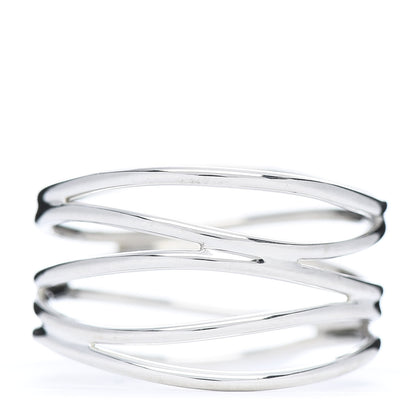 Tiffany Sterling Silver Elsa Peretti 5 Row Wave Ring 58 8.25 3 of 4
