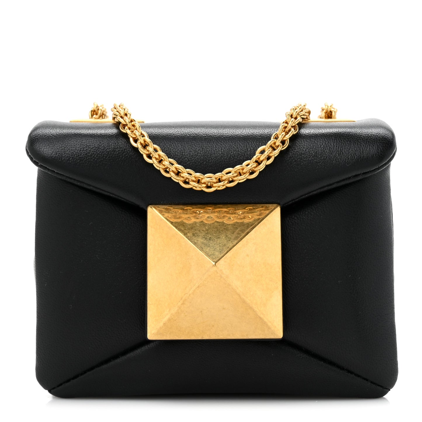 Nappa Micro One Stud Chain Bag Black