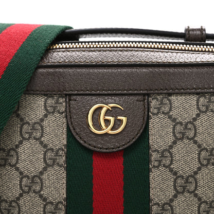Gucci GG Supreme Monogram Web Small Ophidia Top Handle Shoulder Bag Brown 8 of 10