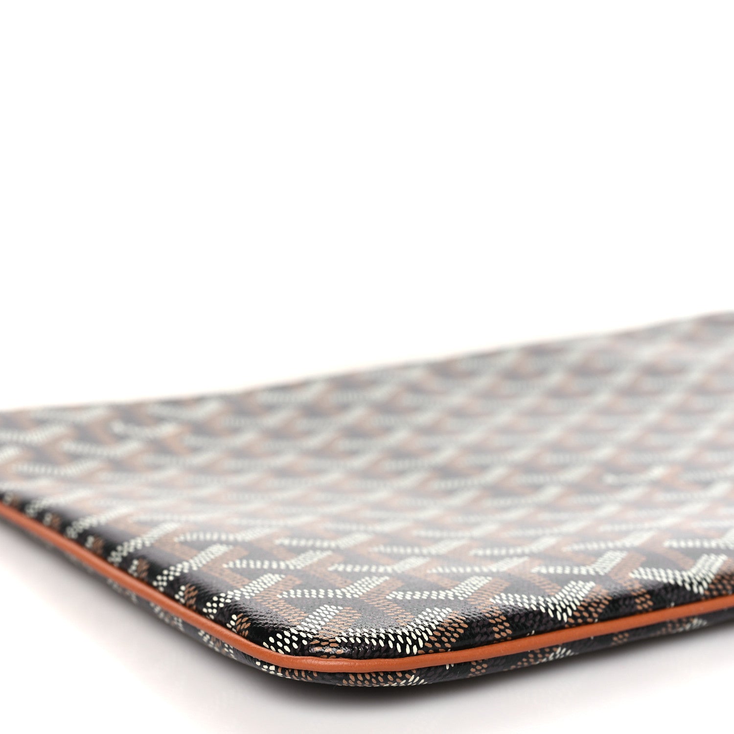 Goyard Goyardine Senat Pochette MM Black Gold 7 of 9