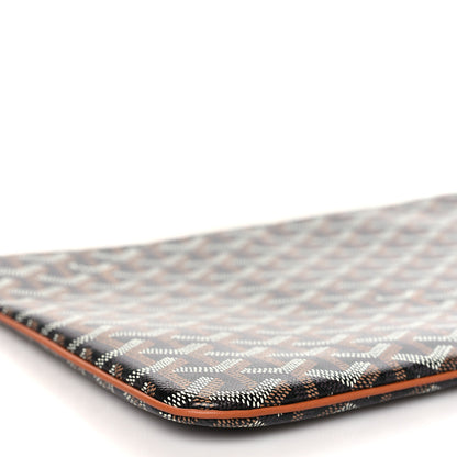 Goyard Goyardine Senat Pochette MM Black Gold 7 of 9