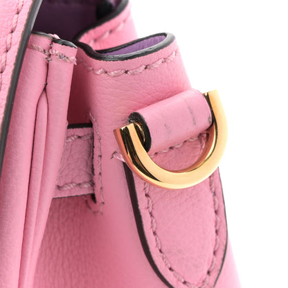 Versace Grained Calfskin Small La Medusa Top Handle Bag Pink 10 of 13