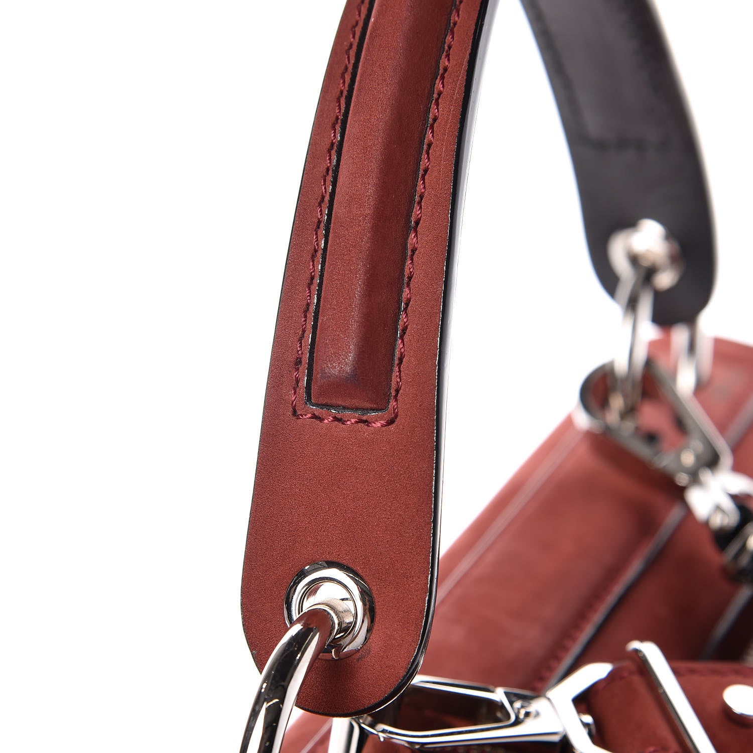 Proenza Schouler Nubuck Medium Hava Top Handle Bag Midnight Plum 8 of 14