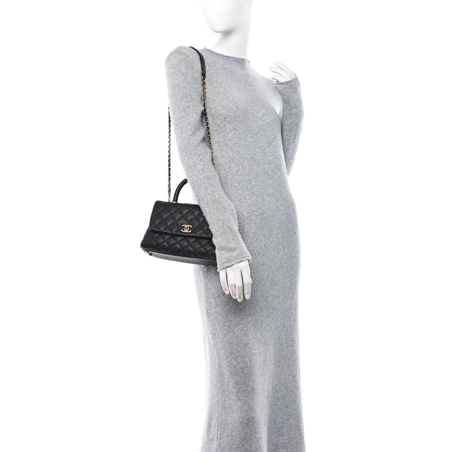 Chanel Caviar Quilted Mini Coco Handle Flap Black 2 of 15