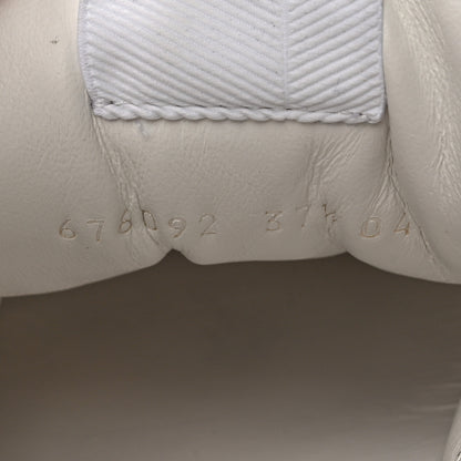 Gucci Calfskin GG Monogram Womens Platform 55mm Sneakers 37.5 Hezelnut Beige Ebony Mystic White 6 of 9