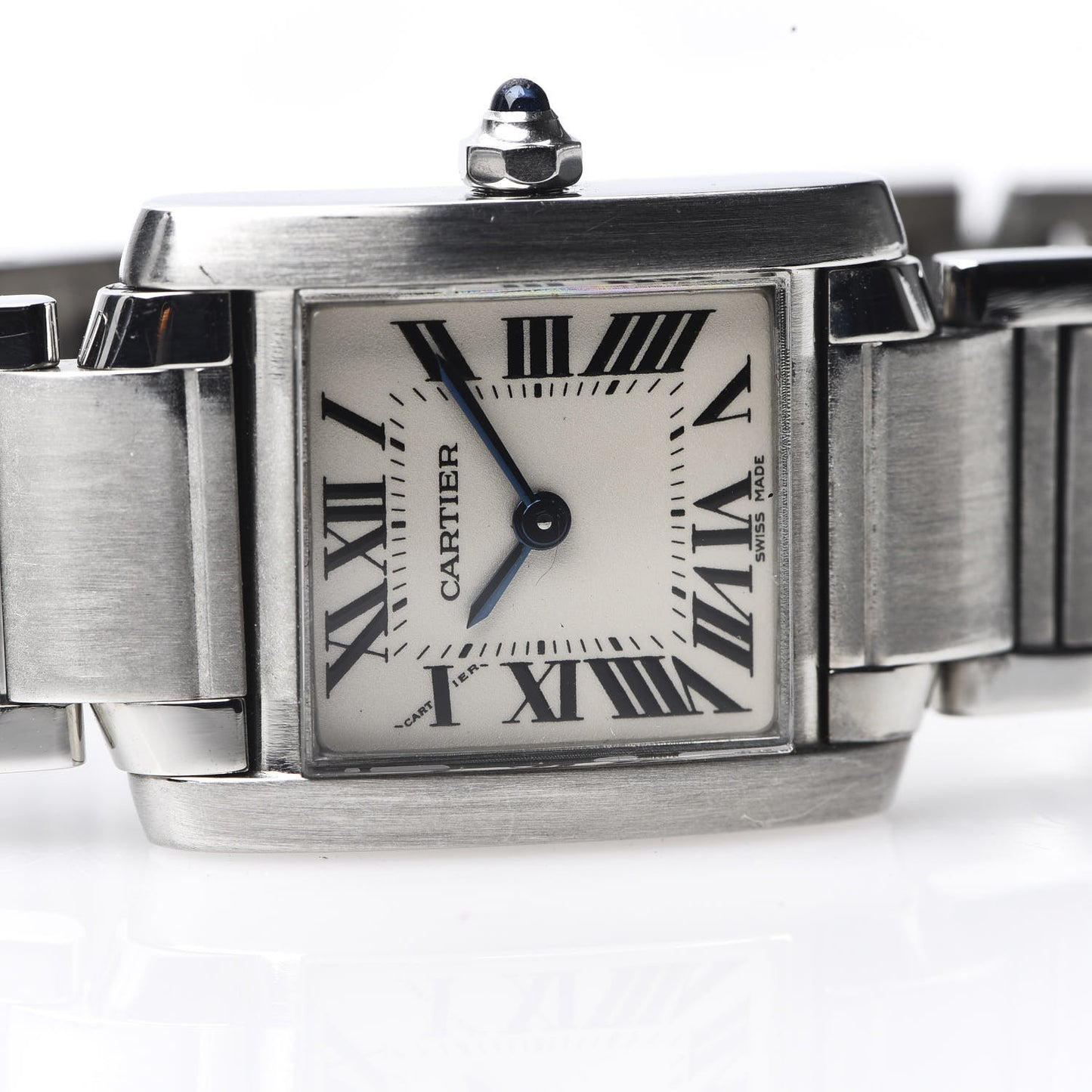 Stainless Steel 20mm Tank Francaise Quartz Watch