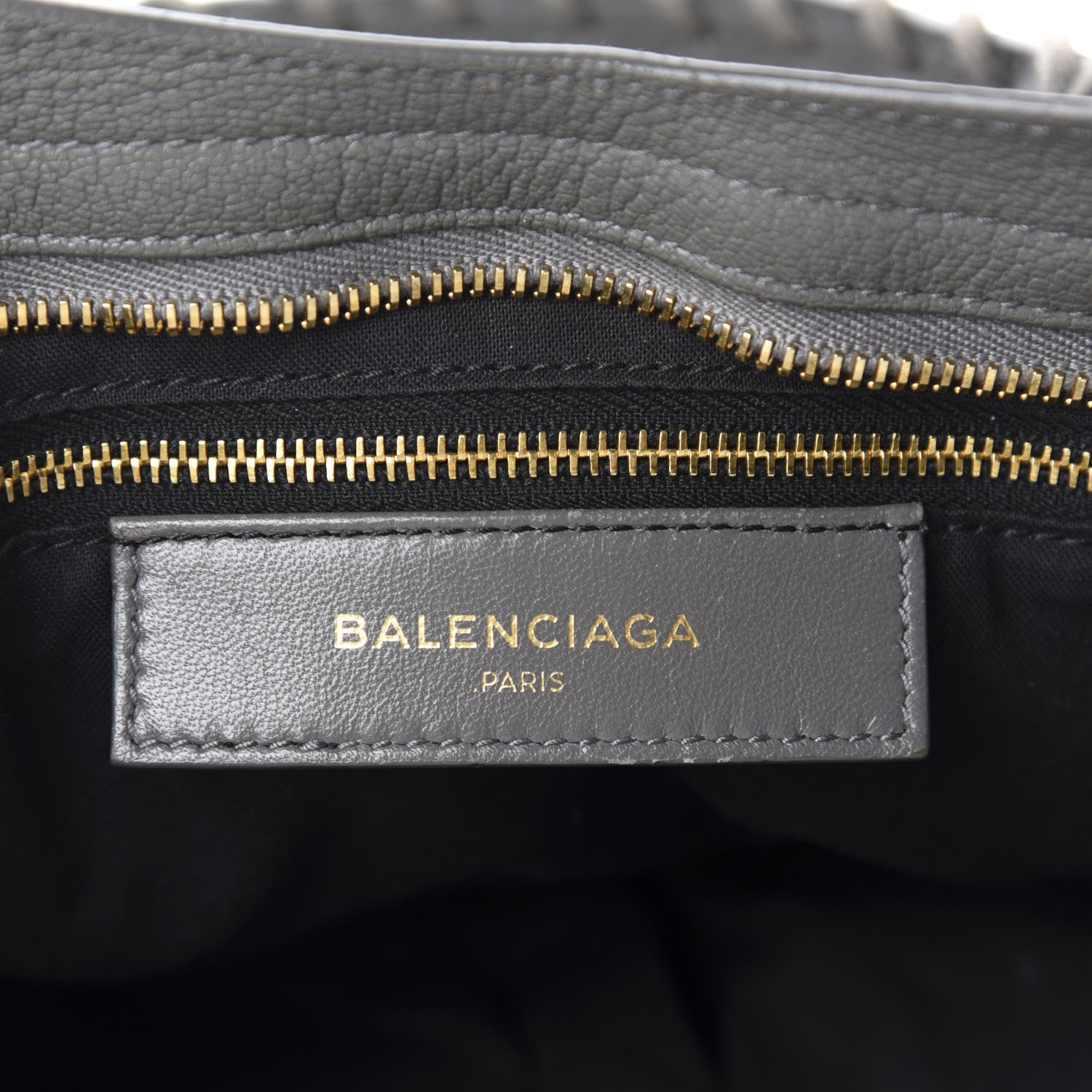 Balenciaga Chevre Gold Metallic Edge Hardware City Gris Acier 9 of 15