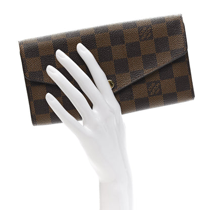 Louis Vuitton Damier Ebene Sarah Wallet NM 2 of 7