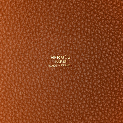 Hermes Taurillon Clemence Picotin Lock 22 MM Gold 6 of 11
