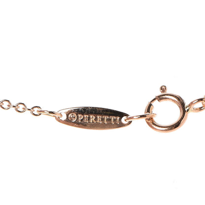 Tiffany 18K Rose Gold Diamond .17ct Elsa Peretti Diamonds by the Yard Pendant Necklace 7 of 9