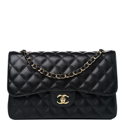 Chanel Caviar Quilted Jumbo Double Flap Black 1 of 4