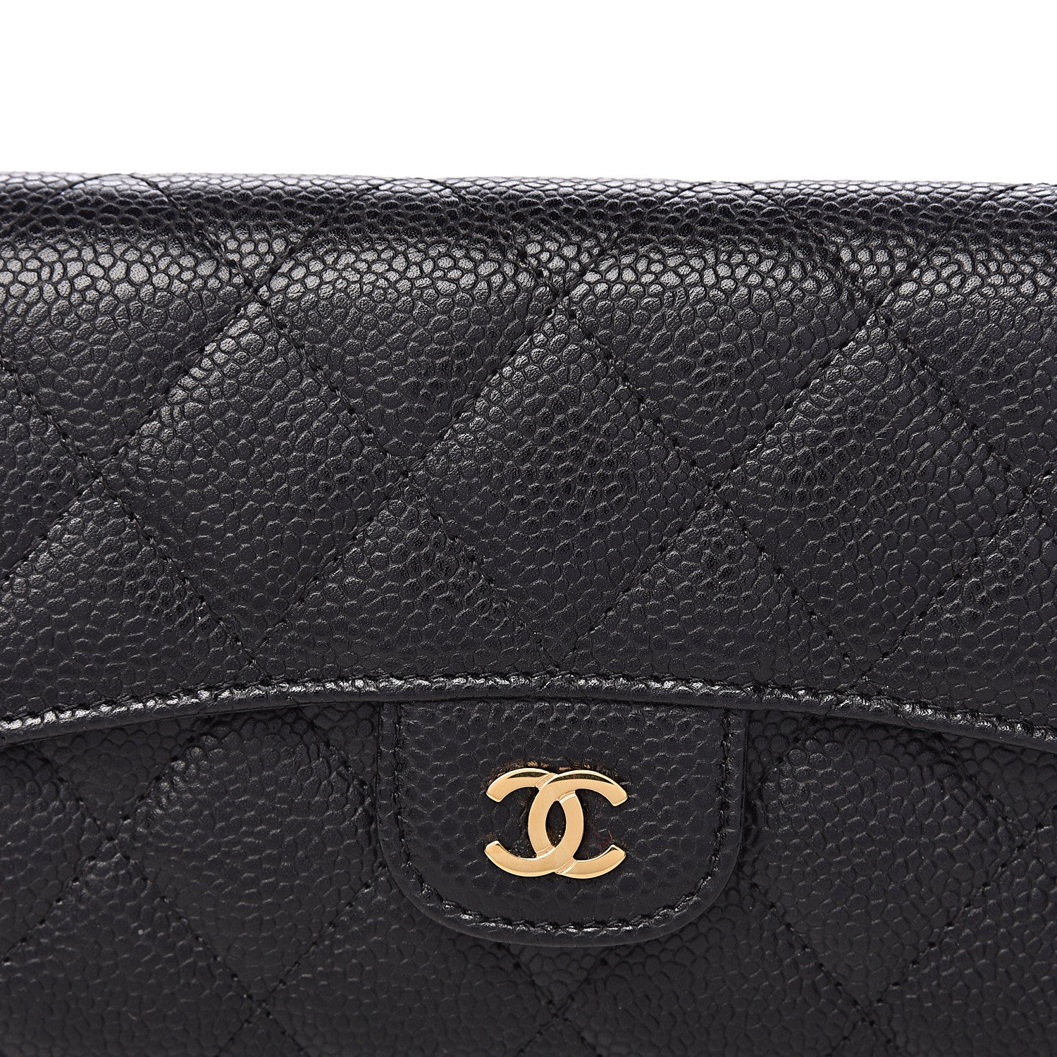 Chanel Caviar Quilted Large Flap Wallet Black 9 of 10