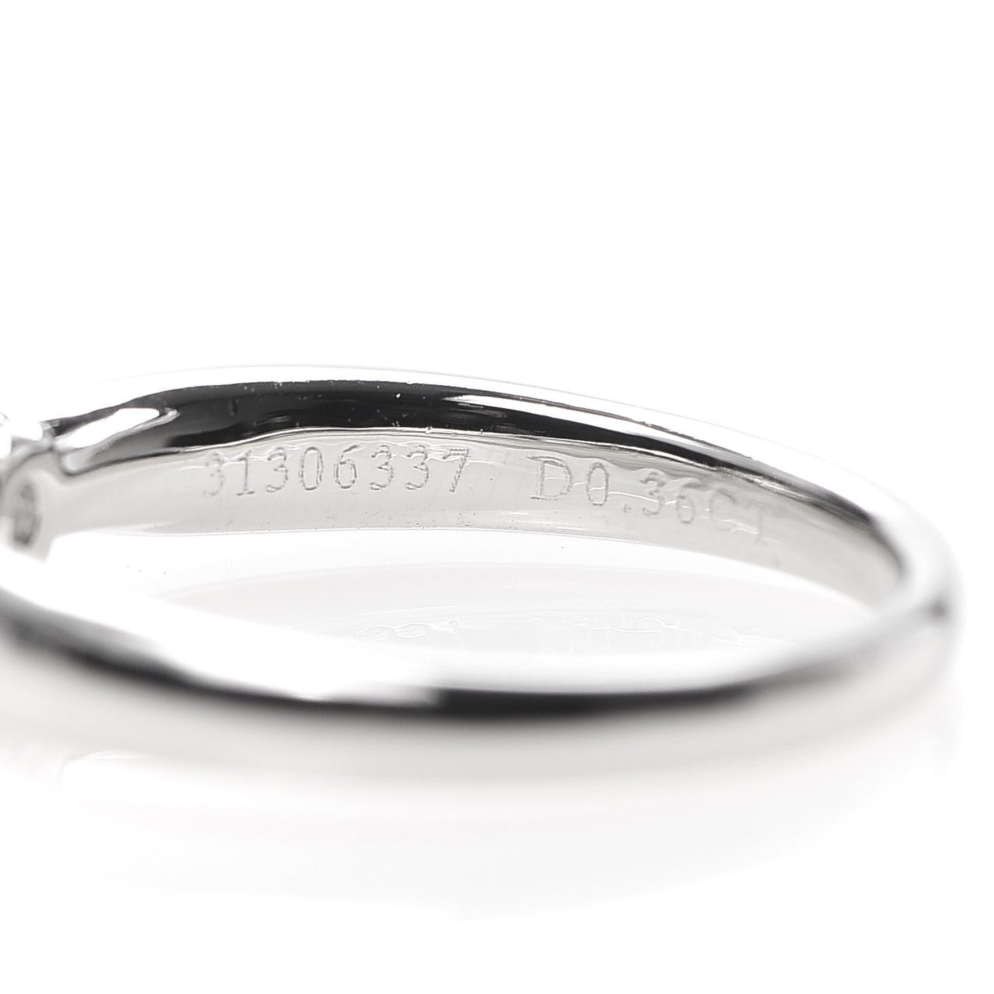 Platinum Diamond .36ct Harmony Solitaire Engagement Ring 49 4.75