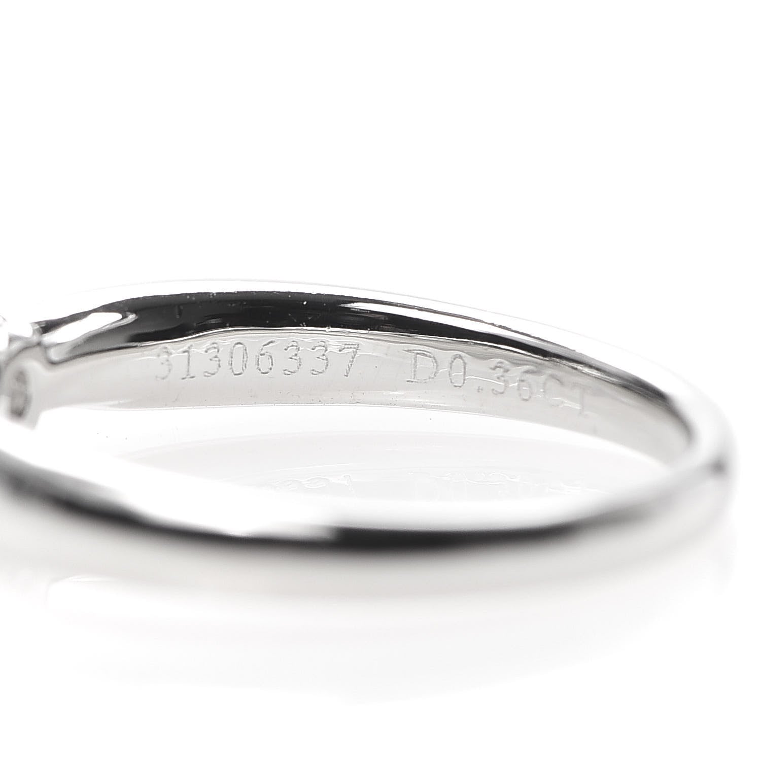 Tiffany Platinum Diamond .36ct Harmony Solitaire Engagement Ring 49 4.75 5 of 6