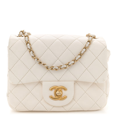 Chanel Lambskin Quilted Mini Pearl Crush Flap White 1 of 15