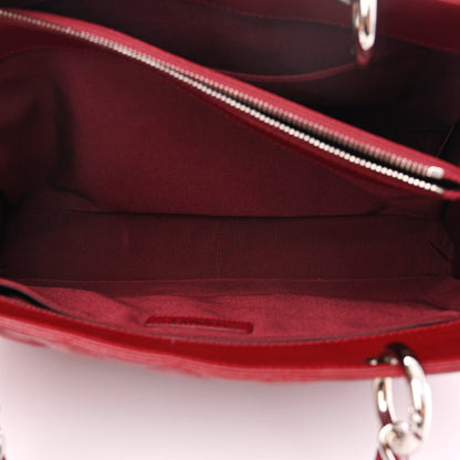 Chanel Caviar Quilted Grand Shopping Tote GST Red 6 of 13